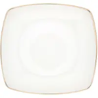 Lumarko Porcelianinė pietų lėkštė MariaPaula Moderna Gold, baltos sp., 25 x 25 cm