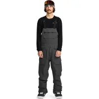 Volcom - Skibukser - Roan Bib Overall Dark Grey til UnisexUld - Størrelse S - Grå