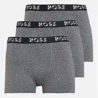BOSS Drenge Tre Pak Boxer Shorts Grå Melange