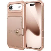 Mtp Products iPhone Air TPU Cover med Kortholder - Pink