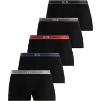 H.I.S. Boksershorts grå / rød / sort / hvid