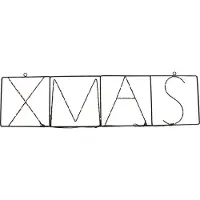 Luca Lighting Julevæglampe sort XMAS inkl. LED med timer IP44 - Yoro