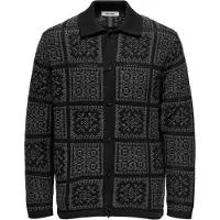 Only & Sons Cardigan mørkegrå / sort