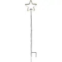 Luca Lighting Jule neon jord spotlight gul stjerne inkl. LED med timer IP44 - Fura