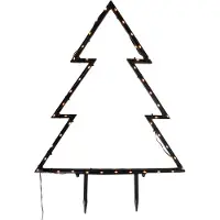 Luca Lighting Juletræsspotlight sort 71 cm inkl. LED IP44 - Kas