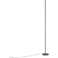 QAZQA Design gulvlampe sort inkl. LED med touch-dæmper - Clutch