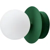 Globen Lighting Art Deco IP44 væglampe/plafond Grøn-hvid