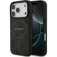 GUESS 4G Ring Classic Logo MagSafe-etui til iPhone 17 Pro - sort