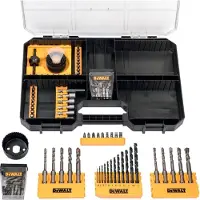 DeWalt 102-delt sæt af boremaskiner, bits og stikdåser