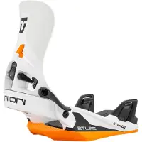 Union - Snowboardbindinger - Atlas Step On White Orange til Unisex - Størrelse 38-41 - Hvid