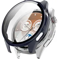 Mtp Products Huawei Watch GT 6 Plastikcover med Skærmbeskyttelse Hærdet Glas - 46mm - Blå