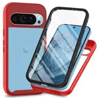 Mtp Products Google Pixel 9 360 Beskyttelse Cover - Rød / Klar