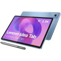Lenovo Idea Tab 11" 8GB 128GB - Polar Blue + Pen MediaTek Dimensity 6300-processor 2,40 GHz , Android 15 eller nyere, 128 GB UFS 2.2