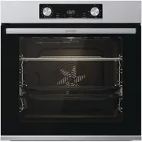 Gorenje Essential BOS6737E13X - Ovn - med dampfunktion - til indbygning - niche - bredde: 56 cm - dybde: 55 cm - højde: 59 cm - med selv-rengøring - Klasse A - rustfrit stål