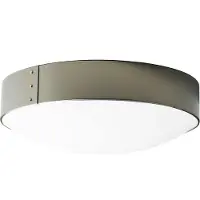 Konsthantverk Svep plafond råjern, Ø45cm, opal akryl