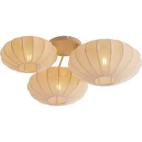 QAZQA Japandi loftslampe beige 3-lys - Multi Bida
