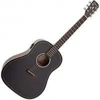 Hartwood Artiste Dreadnought Electro Acoustic Guitar Black