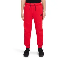 Nike Sweatpants NSW Tech Fleece - Rød/Sort Børn, størrelse X-Large