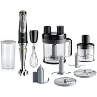 Braun Multiquick 9 MQ 9195XLI - Stavblender - 1.2 kW - premium sort/børstet rustfrit stål