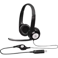 Logitech H390 USB Computer Headset - Black