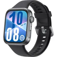 Huawei Watch Fit 4 - Aluminiumslegering - smart ur med rem - fluoroelastomer - sort - håndledsstørrelse: 130-210 mm - display 1.82 - Bluetooth - 27 g - aluminium sort