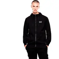 Emporio Armani EA7til mænd. 8NPM33_PJVRZ Regular Train sweatshirt sort (XXS), Casual, Bomuld