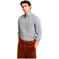 Gant Ganttil mænd. 3000140 Poplinskjorte Regular Fit Banker Stripe sort (3XL), Casual, Bomuld, Lange ærmer
