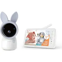 Arenti AINANNY A4 KIT PLUS, IP-sikkerhedskamera, Indendørs, Trådløs, Loft/væg, Grå, Hvid, Opladning, Strøm, Status