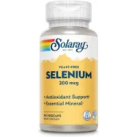 Solaray Selen 200 Mcg Gærfrit 90 Enheder