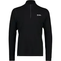 Mons Royale Cascade Merino Base Layer 1/4 Zip, skiundertrøje, herre, sort