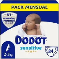 Dodot Sensitive Rn Size 1 Diapers 2-5 Kg 84 Units