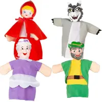 Colorbaby 39166 Cucu Show Den Lille Rødhætte Hånddukke Pædagogisk Legetøj