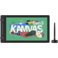 HUION KAMVAS 16, Ledningsført, 5080 lpi, 344,16 x 193,59 mm, USB, 1 cm, 39,6 cm (15.6)