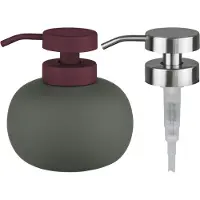 Mette Ditmer Lotus play sæbedispenser lav, inkl. 2 pumpehoveder Dark olive