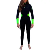Kynay Surf Ultra Stretch Thermal 5-4 Mm Dame Våddragt I Neopren Med Lynlås I Brystet Og Lange ærmer