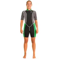 Abysstar Surf 2.5 Mm Kortermet Shorty Til Damer Med Lynlås Foran