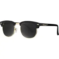 Knockaround - Solbriller - Brooklines Glossy Black & Gold til Unisex - Guld