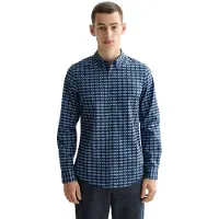 Scotch & Soda Micro Aop Slim Fit Skjorte Med Lange ærmer