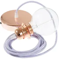 Creative Cables Rz07 Zigzag 50 Cm Hængende Lampe Pendel Til Lampeskærm
