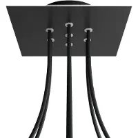 Creative Cables Krovnq207f103 Rose-one Square Matte Black Brusesæt