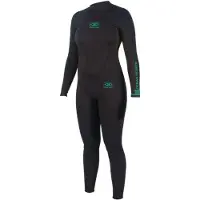 Ocean & Earth Surf School 3 Mm Dame Våddragt I Neopren Med Lange ærmer Og Lynlås På Ryggen
