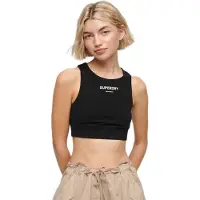 Superdry Superdrytil kvinder. W6011659A Sports-bh Core sort (XS), Hvid, Bomuld, Multisport