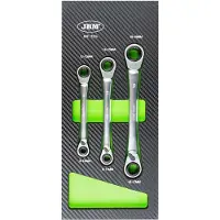 JBM Double End Ring Wrench Set 8-19 Mm Skralde 3 Enheder