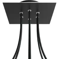 Creative Cables Krovnq206f103 Rose-one Square Matte Black Rose Kit