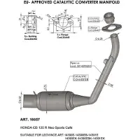 Leovince Honda Cb 125 R 21-22 16057 Katalysator