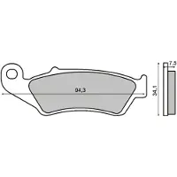 RMS Beauty Honda Cr 125/250cc 225100923 Sintrede Bremseklodser