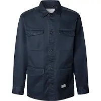 Pepe Jeans Pepe Jeanstil mænd. PM3090822 Channon navy skjorte (S), Casual, Bomuld, Lange ærmer, Blå