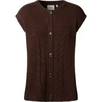 Pepe Jeans Pepe Jeanstil kvinder. PL7000052 Caresse brun vest (L), Casual, Klassisk, Polyester, Korte ærmer