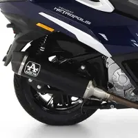 Arrow Urban Aluminium Dark With Carbon End Cap Peugeot Metropolis 400 ´17-21 Homologeret Lyddæmper