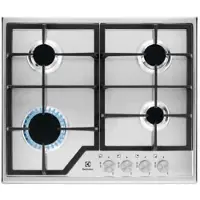 Electrolux EGS 6426SX gaskomfur, 4 brændere, stål